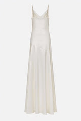Gorgeous Mermaid Spaghetti Straps Floor-length White Slit Evening Dress Prom Dresses SD2055