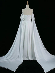 Vintage A Line Off The Shoulder Satin Prom Dresses Long Evening Gown Formal Party Dress SD2199