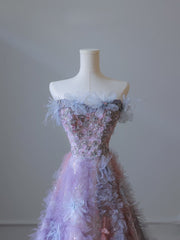 Pretty A line Sweetheart Tulle Long Prom Dresses Evening Gowns SD2331