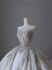 Timeless Ball Gown Sweetheart Neckline Sequin Sleeveless Wedding Dress Bridal Dresses SD2519