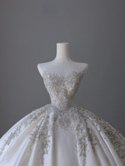 Timeless Ball Gown Sweetheart Neckline Sequin Sleeveless Wedding Dress Bridal Dresses SD2519