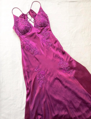 Pretty Mermaid Spaghetti Straps Backless Long Party Dresses Prom Dresses SD2710