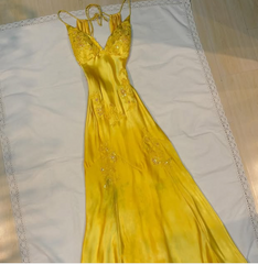 Pretty Mermaid Spaghetti Straps Backless Long Party Dresses Prom Dresses SD2714