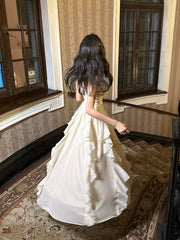 Pretty A Line Spaghetti Straps Chiffon Ankle Length Evening Dress Prom Dresses SD2832