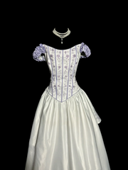 Aesthetic Ball Gown Off The Shoulder White Prom Dress Ruffle Long Party Dress SD2927