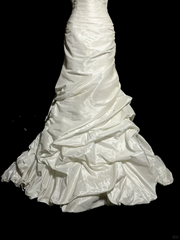 Classy Mermaid Sweetheart Taffeta Ivory Long Wedding Dress Bridal Dresses SD2930