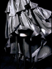 Retro High Low Irregular Spaghetti Straps Gray Short Birthday Dresses Birthday Outfits SD491