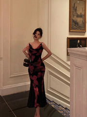 Sexy Sheath Spaghetti Straps Sleeveless Black Tea Length Prom Dresses Birthday Outfits SD662