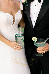 A-line/Princess Sweetheart Lace Bodice Sleeveless Tulle Wedding Dresses