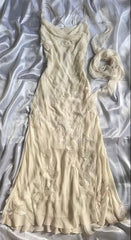 Spaghetti Straps Floral Party Dresses Long Gala Dress Formal