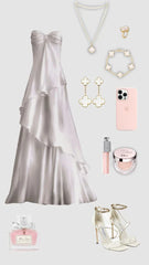 Sweetheart White Chiffon Prom Dress Long Party Dresses, AST894