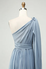 Convertible Chiffon A Line Long Bridesmaid Dress
