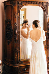 Simple A-line/Princess Sweep Train Wedding Dresses