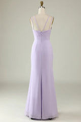 A-Line Mermaid Draped Bridesmaid Dress