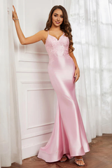 Aimishang Fashion Prom Dresses V-neck Applique Mermaid Evening Dress Gown