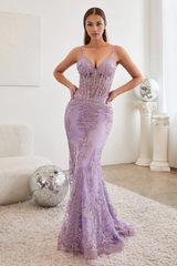Aimishang Fashion Evening Dress Glitter Print Mermaid Dress Prom Dresses