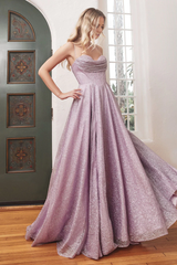 Aimishang Fashion Evening Dress Glitter Cowl Corset A-line Gown Prom Dresses