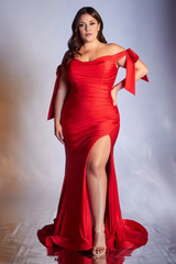 Aimishang Elegant Evening Dress Plus Size Off Shoulder Gown Long Prom Dresses