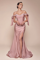 Aimishang Elegant Evening Dress Plus Size Off Shoulder Gown Long Prom Dresses