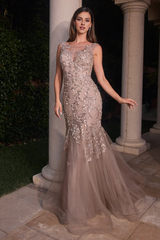 Aimishang Fashion Evening Dress Embellished Sleeveless Mermaid Dress Prom Dresses