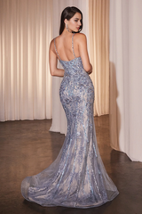 Aimishang Elegant Prom Dresses Formal DressesFitted Applique Sleeveless Gown Evening Dresses