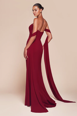 Aimishang Elegant Dresses Gowns Evening Dresses Chiffon Fitted Convertible Gown Formal Dresses