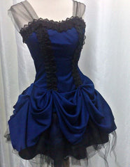 Aimishang Elegant Prom Dresses Royal Blue A Line Short Prom Dress Vintage Lace Party Dress Formal Women's Dresses