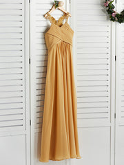 A-Line Halter Neck Flower Girl Dress with Chiffon and Appliques