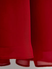 A-Line Square Neck Flower Girl Dress with Lace Ruching