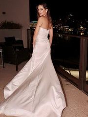 Amazing White Mermaid Long Evening Dress With Split Online