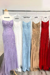 Baby Blue Mermaid Prom Dresses | Stock in USA