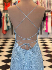 Baby Blue Mermaid Prom Dresses | Stock in USA