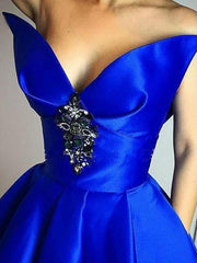 Ball Gown Sleeveless V-Neck With Ruffles Floor-Length Satin Dresses