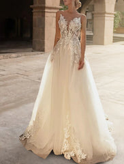 Aimishang Engagement Royal Style Formal Wedding Dresses A-Line Sweetheart Half Sleeve Court Train Satin Bridal Gowns With Ruffles Appliques