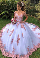 A-Line Off the Shoulder Long Prom Dresses, White Evening Gown