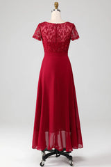 Sparkly Asymmetrical Sequin Mother of Bride Dress with Appliques