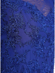 Aimishang  A-Line Mother of the Bride Dress Elegant Jewel Neck Ankle Length Chiffon Lace Sleeveless with Appliques