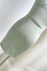 Gorgeous Sage Green Floral Embroidery Short Party Dress