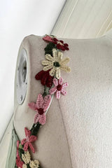 Gorgeous Sage Green Floral Embroidery Short Party Dress