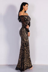 Glamorous Long Sleeve Mermaid Sequins Prom Dress for Your Evening Party