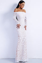 Glamorous Long Sleeve Mermaid Sequins Prom Dress for Your Evening Party