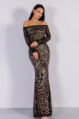 Glamorous Long Sleeve Mermaid Sequins Prom Dress for Your Evening Party