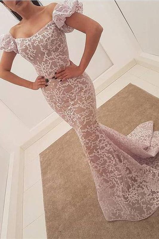 Gorgeous Bubble Sleeve Evening Dress | 2020 Mermaid Sequins Prom Party