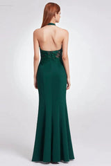 Gorgeous Halter Lace Mermaid Plus Size Evening Dress Online