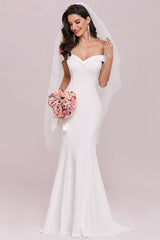Gorgeous Off-the-Shoulder Mermaid Wedding Dresses
