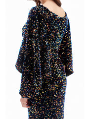 Mermaid / Trumpet Evening Gown Sparkle Dress Formal Evening Court Train Long Sleeve Sweetheart Sequined with Sequin