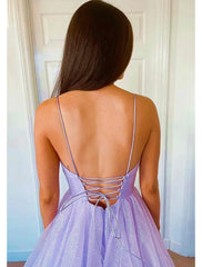 Ball Gown A-Line Prom Dresses Dress Formal Floor Length Sleeveless Tulle Backless with Pleats Ruffles