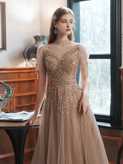 Prom Dresses Sparkle Dress Engagement Floor Length Sleeveless High Neck Tulle with Bow(s) Beading Sequin