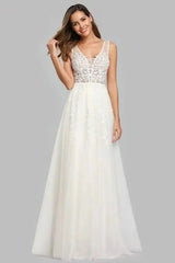 Lace Appliques Sleeveless Long Evening Prom Dress Online