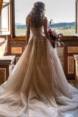 New Arrival Sweetheart Tulle Wedding Dress with Lace Appliques Princess Bridal Gown